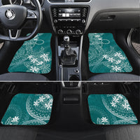 Teal Kuki Airani Tapakau Car Mats Tribal Anchor Mix Tiare