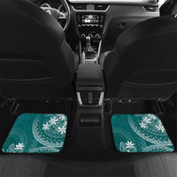 Teal Kuki Airani Tapakau Car Mats Tribal Anchor Mix Tiare