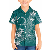 Teal Kuki Airani Tapakau Hawaiian Shirt Tribal Anchor Mix Tiare LT7 - Polynesian Pride