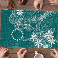 Teal Kuki Airani Tapakau Puzzle Tribal Anchor Mix Tiare LT7 - Polynesian Pride