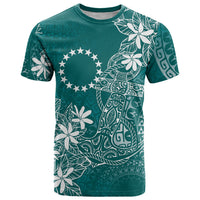 Teal Kuki Airani Tapakau T Shirt Tribal Anchor Mix Tiare