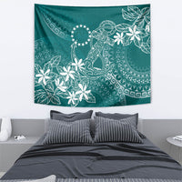 Teal Kuki Airani Tapakau Tapestry Tribal Anchor Mix Tiare LT7 - Polynesian Pride
