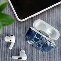 Navy Kuki Airani Tapakau AirPods Case Tribal Anchor Mix Tiare