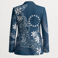 Navy Kuki Airani Tapakau Blazer Tribal Anchor Mix Tiare LT7 - Polynesian Pride