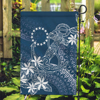 Navy Kuki Airani Tapakau Garden Flag Tribal Anchor Mix Tiare