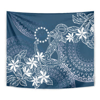 Navy Kuki Airani Tapakau Tapestry Tribal Anchor Mix Tiare