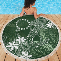 Sage Green Kuki Airani Tapakau Beach Blanket Tribal Anchor Mix Tiare