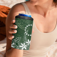 Sage Green Kuki Airani Tapakau 4 in 1 Can Cooler Tumbler Tribal Anchor Mix Tiare