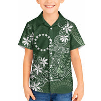 Sage Green Kuki Airani Tapakau Hawaiian Shirt Tribal Anchor Mix Tiare LT7 - Polynesian Pride