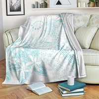 Turquoise Kuki Airani Tapakau Blanket Tribal Anchor Mix Tiare