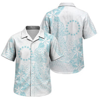 Turquoise Kuki Airani Tapakau Family Matching Mermaid Dress and Hawaiian Shirt Tribal Anchor Mix Tiare LT7 Son's Shirt Turquoise - Polynesian Pride