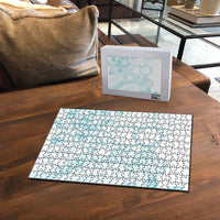 Turquoise Kuki Airani Tapakau Puzzle Tribal Anchor Mix Tiare LT7 - Polynesian Pride