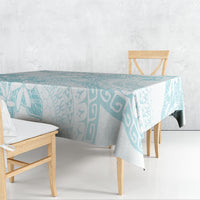 Turquoise Kuki Airani Tapakau Tablecloth Tribal Anchor Mix Tiare LT7 - Polynesian Pride