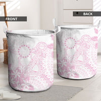 Candy Pink Kuki Airani Tapakau Laundry Basket Tribal Anchor Mix Tiare