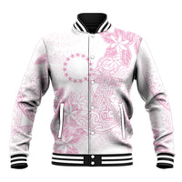 Candy Pink Kuki Airani Tapakau Baseball Jacket Tribal Anchor Mix Tiare LT7 Unisex Candy Pink - Polynesian Pride