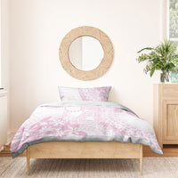 Candy Pink Kuki Airani Tapakau Bedding Set Tribal Anchor Mix Tiare LT7 - Polynesian Pride