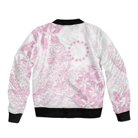 Candy Pink Kuki Airani Tapakau Bomber Jacket Tribal Anchor Mix Tiare LT7 - Polynesian Pride