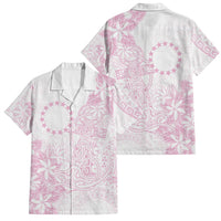 Candy Pink Kuki Airani Tapakau Family Matching Mermaid Dress and Hawaiian Shirt Tribal Anchor Mix Tiare LT7 Dad's Shirt - Short Sleeve Candy Pink - Polynesian Pride