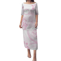 Candy Pink Kuki Airani Tapakau Family Matching Puletasi and Hawaiian Shirt Tribal Anchor Mix Tiare