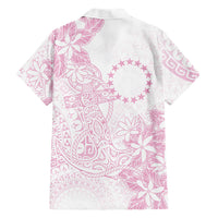 Candy Pink Kuki Airani Tapakau Family Matching Tank Maxi Dress and Hawaiian Shirt Tribal Anchor Mix Tiare LT7 Dad's Shirt - Long Sleeve Candy Pink - Polynesian Pride
