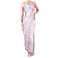 Candy Pink Kuki Airani Tapakau Family Matching Tank Maxi Dress and Hawaiian Shirt Tribal Anchor Mix Tiare