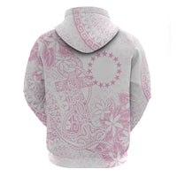 Candy Pink Kuki Airani Tapakau Hoodie Tribal Anchor Mix Tiare LT7 - Polynesian Pride