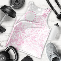 Candy Pink Kuki Airani Tapakau Men Tank Top Tribal Anchor Mix Tiare