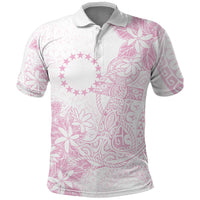 Candy Pink Kuki Airani Tapakau Polo Shirt Tribal Anchor Mix Tiare LT7 Candy Pink - Polynesian Pride
