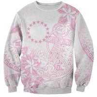 Candy Pink Kuki Airani Tapakau Sweatshirt Tribal Anchor Mix Tiare LT7 Unisex Candy Pink - Polynesian Pride