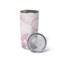 Candy Pink Kuki Airani Tapakau Tumbler Cup Tribal Anchor Mix Tiare LT7 - Polynesian Pride
