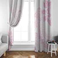 Candy Pink Kuki Airani Tapakau Window Curtain Tribal Anchor Mix Tiare