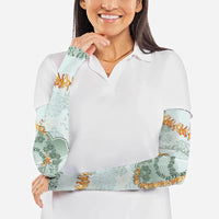 Hawaii Kaho'olawe Island Flowers Lei Arm Sleeves Silver Hinahina Kū Kahakai