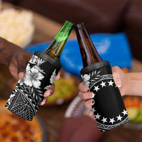 Kia Orana Cook Islands 4 in 1 Can Cooler Tumbler Tiare & Stars