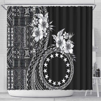 Kia Orana Cook Islands Shower Curtain Tiare and Stars LT7 - Polynesian Pride