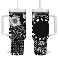 Kia Orana Cook Islands Tumbler With Handle Tiare & Stars