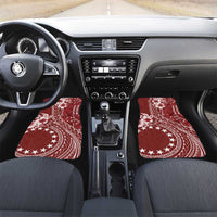 Kia Orana Cook Islands Car Mats Tiare and Stars - Scarlet