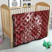 Kia Orana Cook Islands Quilt Tiare and Stars - Scarlet LT7 - Polynesian Pride