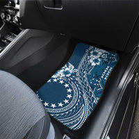 Kia Orana Cook Islands Car Mats Tiare and Stars - Navy Blue
