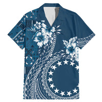 Kia Orana Cook Islands Family Matching Mermaid Dress and Hawaiian Shirt Tiare and Stars - Navy Blue