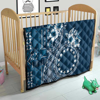 Kia Orana Cook Islands Quilt Tiare and Stars - Navy Blue LT7 - Polynesian Pride