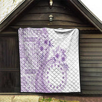 Kia Orana Cook Islands Quilt Tiare and Stars - Lavender LT7 - Polynesian Pride