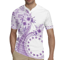 Kia Orana Cook Islands Rugby Jersey Tiare and Stars - Lavender