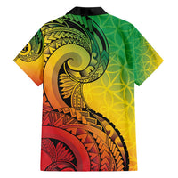 Vanuatu 45th Independence Anniversary Family Matching Off Shoulder Maxi Dress and Hawaiian Shirt Ni-Van Sandroing - Polynesian Pride