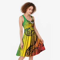 Vanuatu 45th Independence Anniversary Midi Dress Ni-Van Sandroing - Polynesian Pride