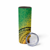 Vanuatu 45th Independence Anniversary Skinny Tumbler Ni-Van Sandroing - Polynesian Pride