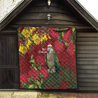 Kakapo Bird New Zealand Quilt Floral Christmas LT7 - Polynesian Pride