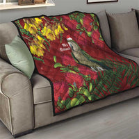 Kakapo Bird New Zealand Quilt Floral Christmas LT7 - Polynesian Pride