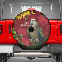 Kakapo Bird New Zealand Spare Tire Cover Floral Christmas LT7 - Polynesian Pride