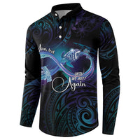 Polynesian Personalized Memorial Button Sweatshirt Oceanic Infinity Symbol - Until We Meet Again - Polynesian Pride