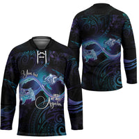 Polynesian Personalized Memorial Hockey Jersey Oceanic Infinity Symbol - Until We Meet Again - Polynesian Pride